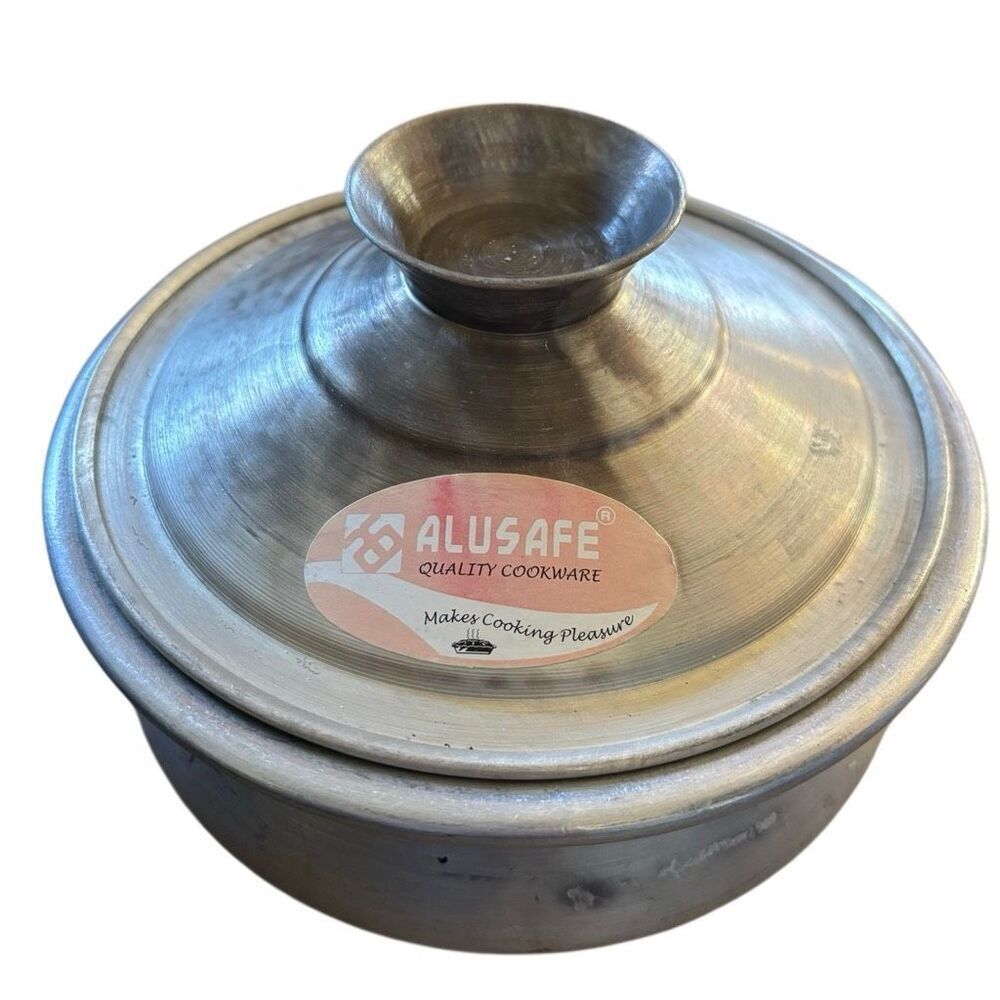 Alusafe Quality Cookware Vintage Aluminum Bowl With Lid